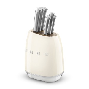 SMEG KBSF02CR Krem Standlı Bıçak Seti