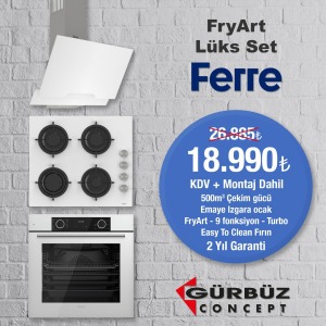 FERRE FRYART LÜX BEYAZ SET