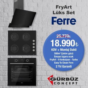 FERRE FRYART LÜX SİYAH SET