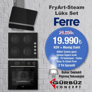FERRE FRYART-STEAM LÜX SİYAH SET