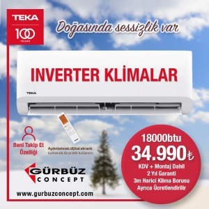 TEKA 18BTU ACI 118 WH KLİMA