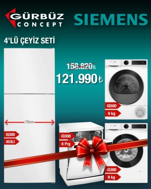 Siemens 4'lü Çeyiz Seti Beyaz