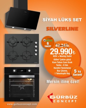 Silverline Siyah Lüks Set