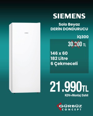 Siemens GS24VVWE0N iQ300 Solo Derin Dondurucu