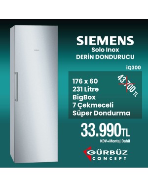 Siemens GS33VVIE0N iQ300 Solo Derin Dondurucu